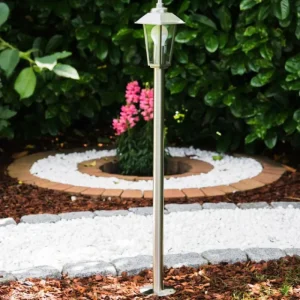 hofstein Eclairage de chemin Moskau Acier inoxydable, 1 lumière* Lampes Modernes