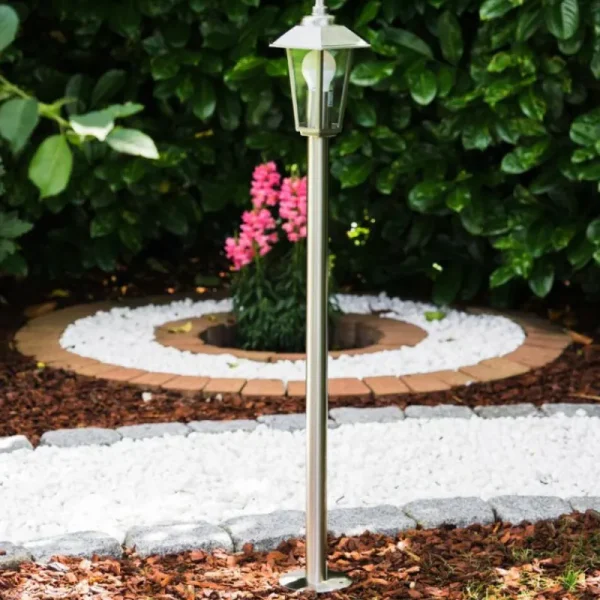 hofstein Eclairage de chemin Moskau Acier inoxydable, 1 lumière* Lampes Modernes