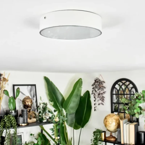 hofstein Elmar Plafonnier LED Blanc, 1 lumière* Lampes Modernes