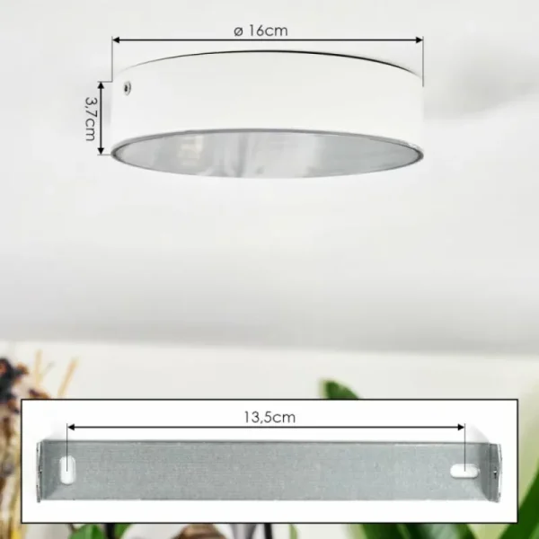 hofstein Elmar Plafonnier LED Blanc, 1 lumière* Lampes Modernes