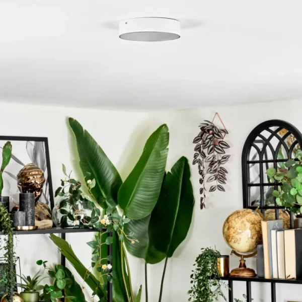 hofstein Elmar Plafonnier LED Blanc, 1 lumière* Lampes Modernes