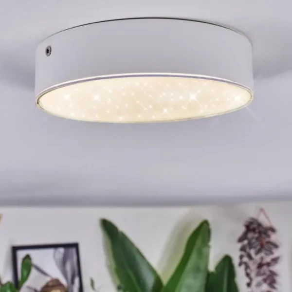 hofstein Elmar Plafonnier LED Blanc, 1 lumière* Lampes Modernes