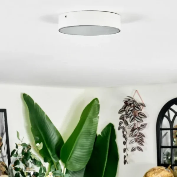 hofstein Elmar Plafonnier LED Blanc, 1 lumière* Lampes Modernes