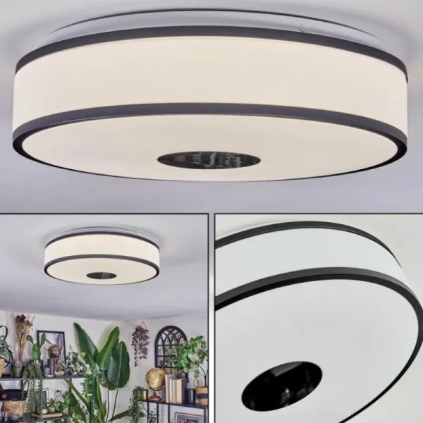 hofstein Elran Plafonnier LED Blanc, 1 lumière* Lampes Modernes