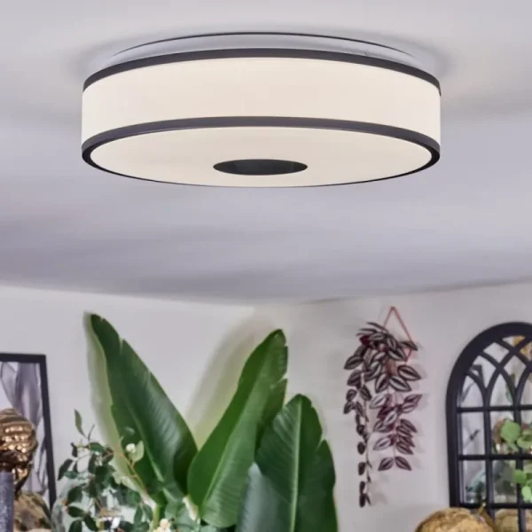 hofstein Elran Plafonnier LED Blanc, 1 lumière* Lampes Modernes