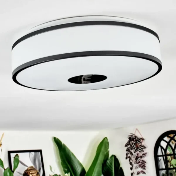 hofstein Elran Plafonnier LED Blanc, 1 lumière* Lampes Modernes