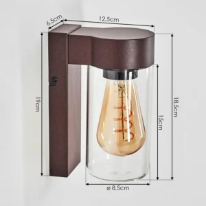 hofstein Encoberta Lampe murale d´extérieur Rouille, 1 lumière* Lampes Modernes