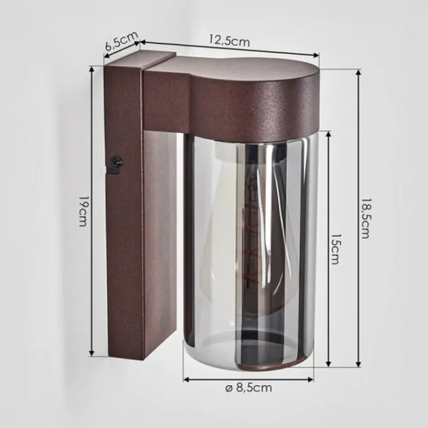 hofstein Encoberta Lampe murale d´extérieur Rouille, 1 lumière* Lampes Modernes