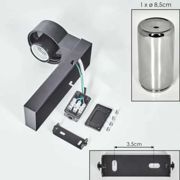 hofstein Encoberta Lampe murale d´extérieur Noir, 1 lumière* Lampes Modernes