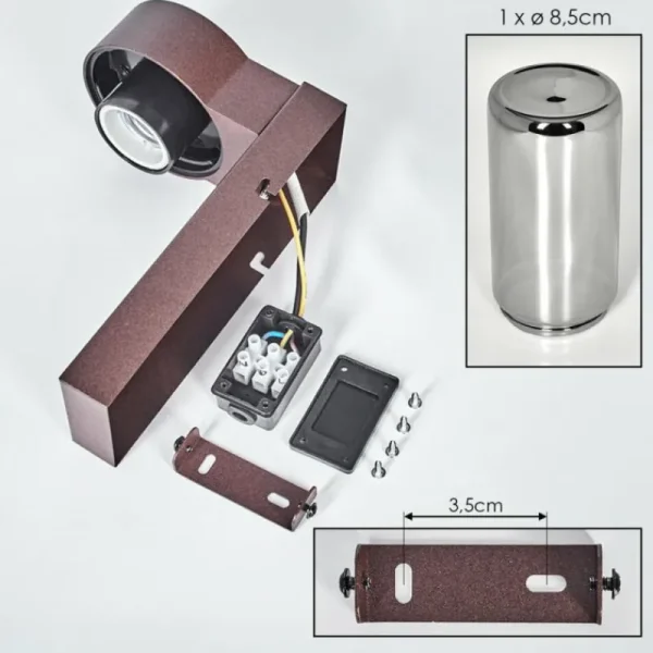 hofstein Encoberta Lampe murale d´extérieur Rouille, 1 lumière* Lampes Modernes