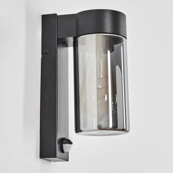 hofstein Encoberta Luminaire extérieur, Lampe murale d´extérieur Noir, 1 lumière, Détecteur de mouvement* Lampes Modernes