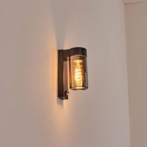 hofstein Encoberta Luminaire extérieur, Lampe murale d´extérieur Noir, 1 lumière, Détecteur de mouvement* Lampes Modernes