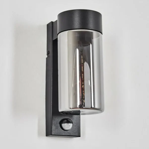 hofstein Encoberta Luminaire extérieur, Lampe murale d´extérieur Noir, 1 lumière, Détecteur de mouvement* Lampes Modernes