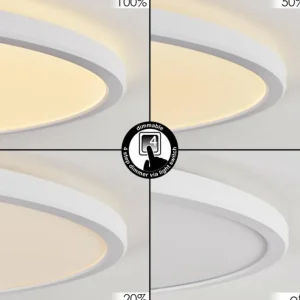 hofstein Endrup Plafonnier LED Blanc, 1 lumière* Lampes Modernes