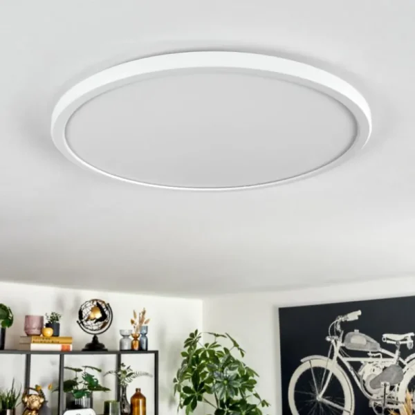 hofstein Endrup Plafonnier LED Blanc, 1 lumière* Lampes Modernes