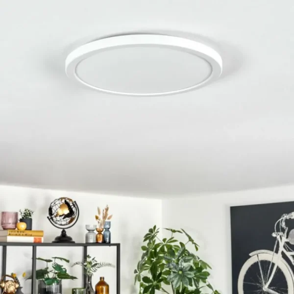 hofstein Endrup Plafonnier LED Blanc, 1 lumière* Lampes Modernes
