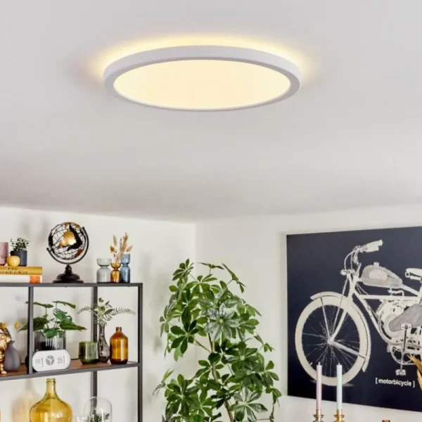hofstein Endrup Plafonnier LED Blanc, 1 lumière* Lampes Modernes