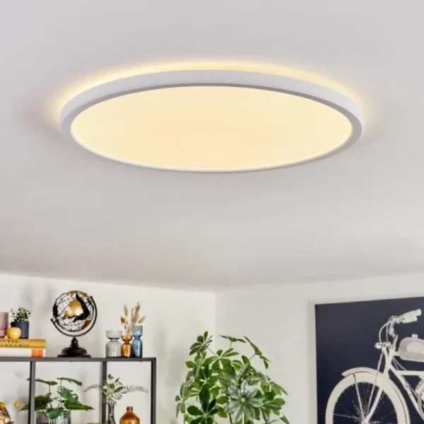 hofstein Endrup Plafonnier LED Blanc, 1 lumière* Lampes Modernes