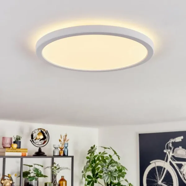 hofstein Endrup Plafonnier LED Blanc, 1 lumière* Lampes Modernes