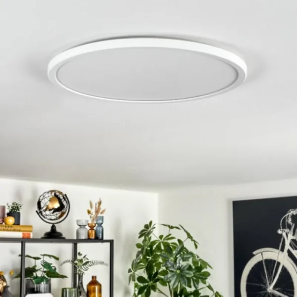 hofstein Endrup Plafonnier LED Blanc, 1 lumière* Lampes Modernes
