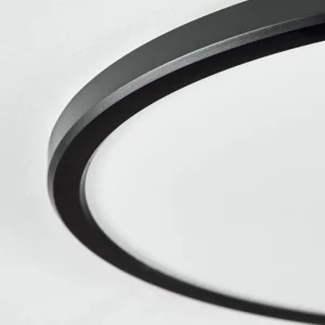 hofstein Endrup Plafonnier LED Noir, 1 lumière* Lampes Modernes