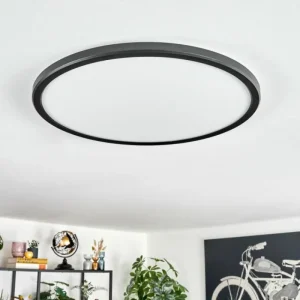 hofstein Endrup Plafonnier LED Noir, 1 lumière* Lampes Modernes