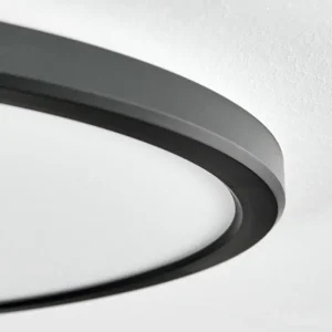hofstein Endrup Plafonnier LED Noir, 1 lumière* Lampes Modernes