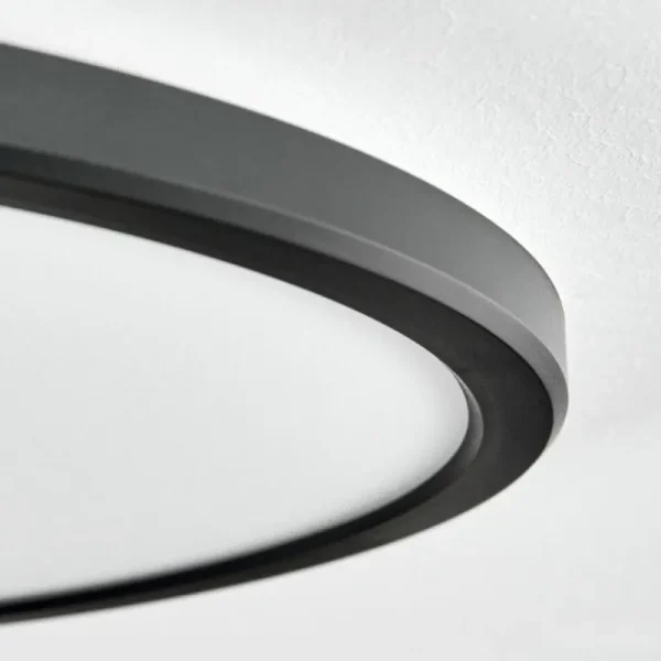 hofstein Endrup Plafonnier LED Noir, 1 lumière* Lampes Modernes