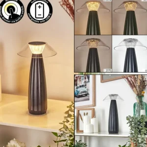 hofstein Eryla Lampe de bureau, Lampe à poser LED Noir, 1 lumière* Lampes Modernes
