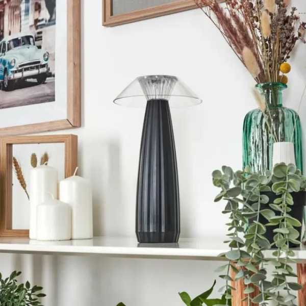 hofstein Eryla Lampe de bureau, Lampe à poser LED Noir, 1 lumière* Lampes Modernes