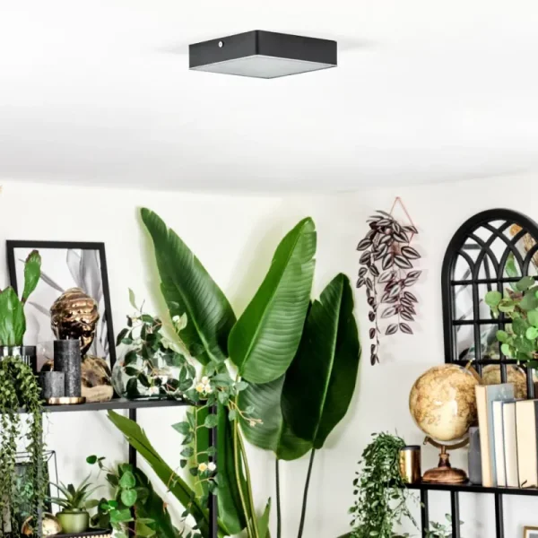 hofstein Esmar Plafonnier LED Noir, 1 lumière* Lampes Modernes