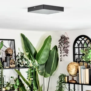 hofstein Esmar Plafonnier LED Noir, 1 lumière* Lampes Modernes