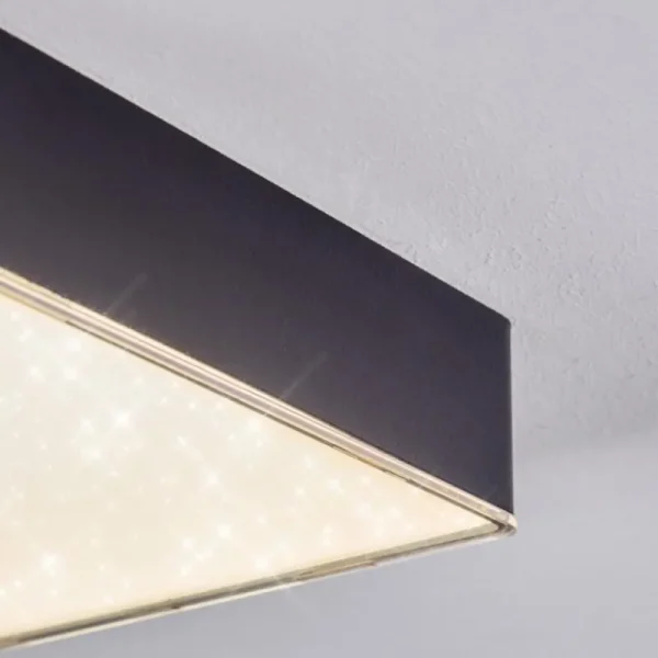 hofstein Esmar Plafonnier LED Noir, 1 lumière* Lampes Modernes