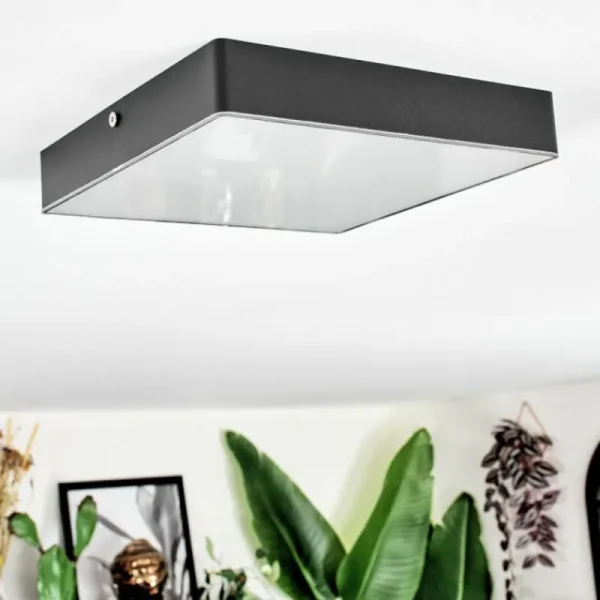 hofstein Esmar Plafonnier LED Noir, 1 lumière* Lampes Modernes