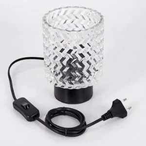 hofstein Falgorosa Lampe à poser Noir, 1 lumière* Lampes En Verre