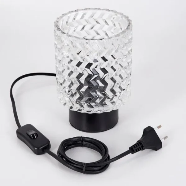 hofstein Falgorosa Lampe à poser Noir, 1 lumière* Lampes En Verre