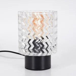 hofstein Falgorosa Lampe à poser Noir, 1 lumière* Lampes En Verre