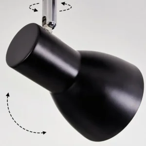 hofstein Farel Plafonnier, Spot de plafond Chrome, Noir, 2 lumières* Lampes Modernes