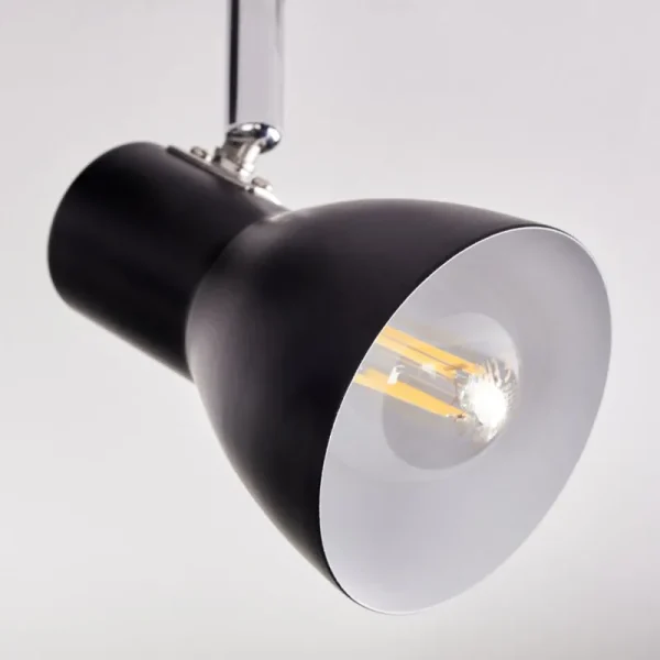 hofstein Farel Plafonnier, Spot de plafond Chrome, Noir, 2 lumières* Lampes Modernes