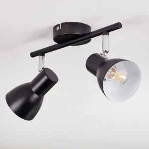 hofstein Farel Plafonnier, Spot de plafond Chrome, Noir, 2 lumières* Lampes Modernes