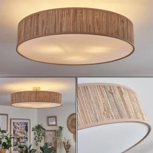 hofstein Foggia Plafonnier Nickel mat, 3 lumières* Lampes Modernes