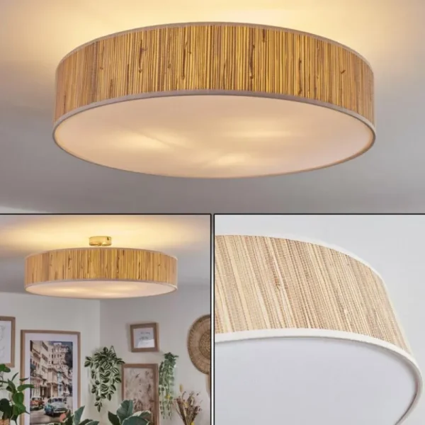 hofstein Foggia Plafonnier Nickel mat, 3 lumières* Lampes Modernes