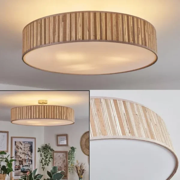 hofstein Foggia Plafonnier Nickel mat, 3 lumières* Lampes Modernes