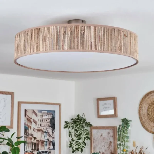 hofstein Foggia Plafonnier Nickel mat, 3 lumières* Lampes Modernes