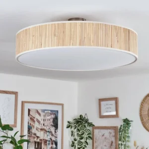 hofstein Foggia Plafonnier Nickel mat, 3 lumières* Lampes Modernes