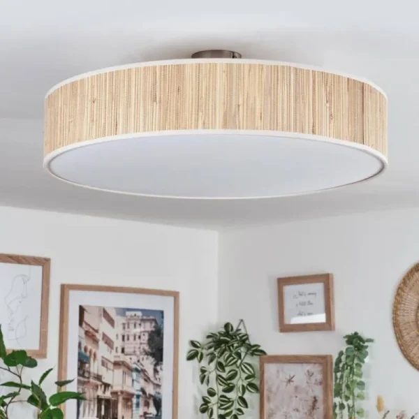 hofstein Foggia Plafonnier Nickel mat, 3 lumières* Lampes Modernes