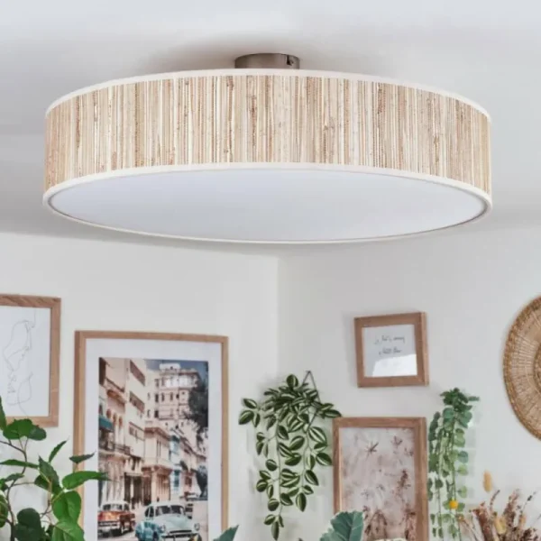 hofstein Foggia Plafonnier Nickel mat, 3 lumières* Lampes Modernes