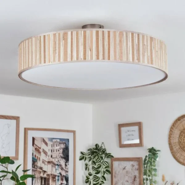 hofstein Foggia Plafonnier Nickel mat, 3 lumières* Lampes Modernes