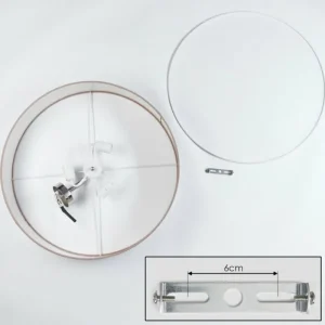 hofstein Foggia Plafonnier Nickel mat, 3 lumières* Lampes Modernes