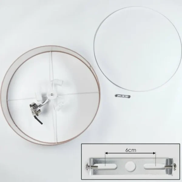 hofstein Foggia Plafonnier Nickel mat, 3 lumières* Lampes Modernes